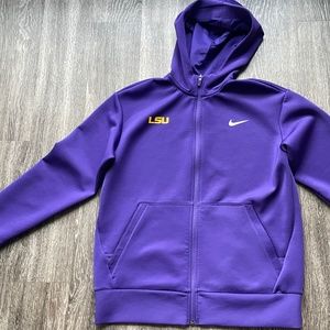 LSU Tigers NIKE DRI-FIT Hoodie ( also perfect for LAKERS FANS :) ) MEDIUM PURPLE